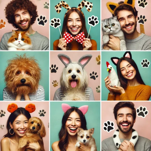 fun headshots with props​ For Animal Lovers

